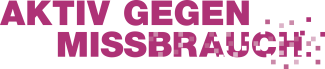 Schriftzug Aktiv gegen Missbrauch