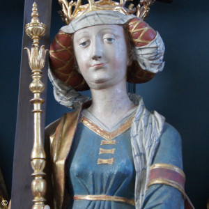 Helena im Altar der Kirche