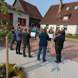 Der Posaunenchor in Großengsee.