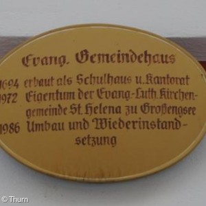 Gemeindehaus Geschichte